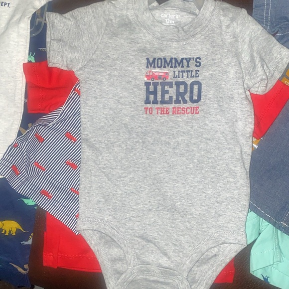 Carters size 12 months baby clothes 3 out fits free Onesie - Picture 4 of 6